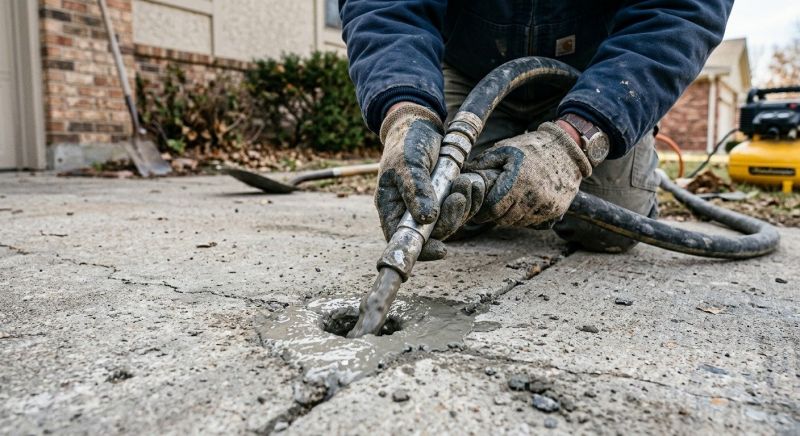 Concrete Poly Jacking in Des Moines, IA