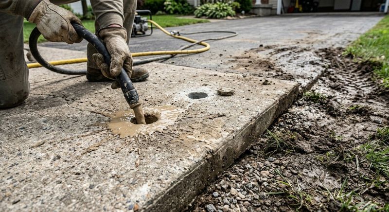 Driveway Slab Lifting in West Des Moines, IA