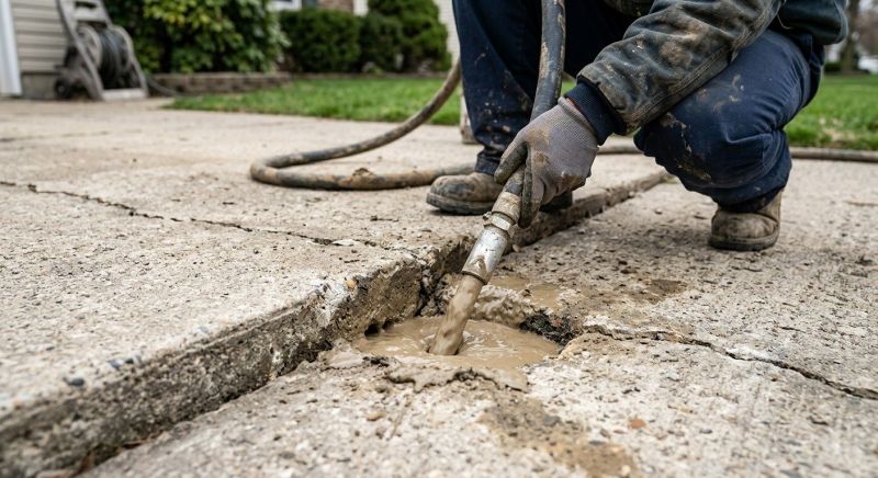 Sunken Driveway Lifting in Columbus, OH